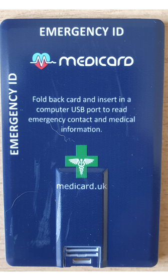 Medicard USB Emergency Contact Information
